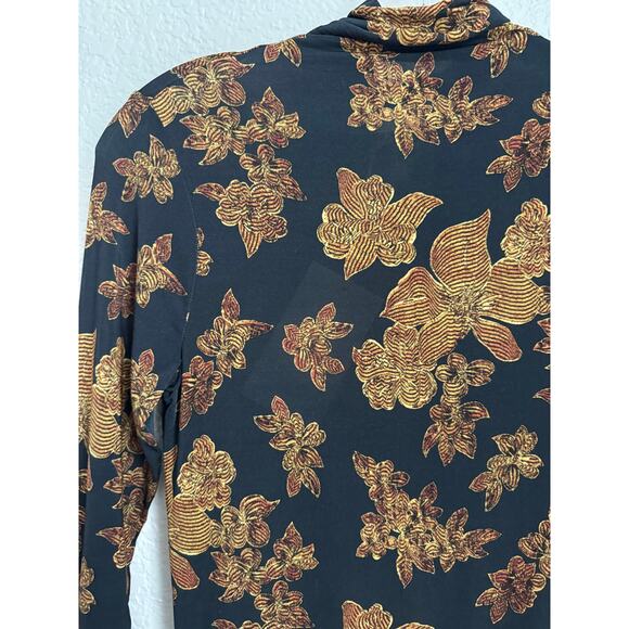 Ulla Johnson Aurelia Turtleneck Top in Onyx - Picture 4 of 12